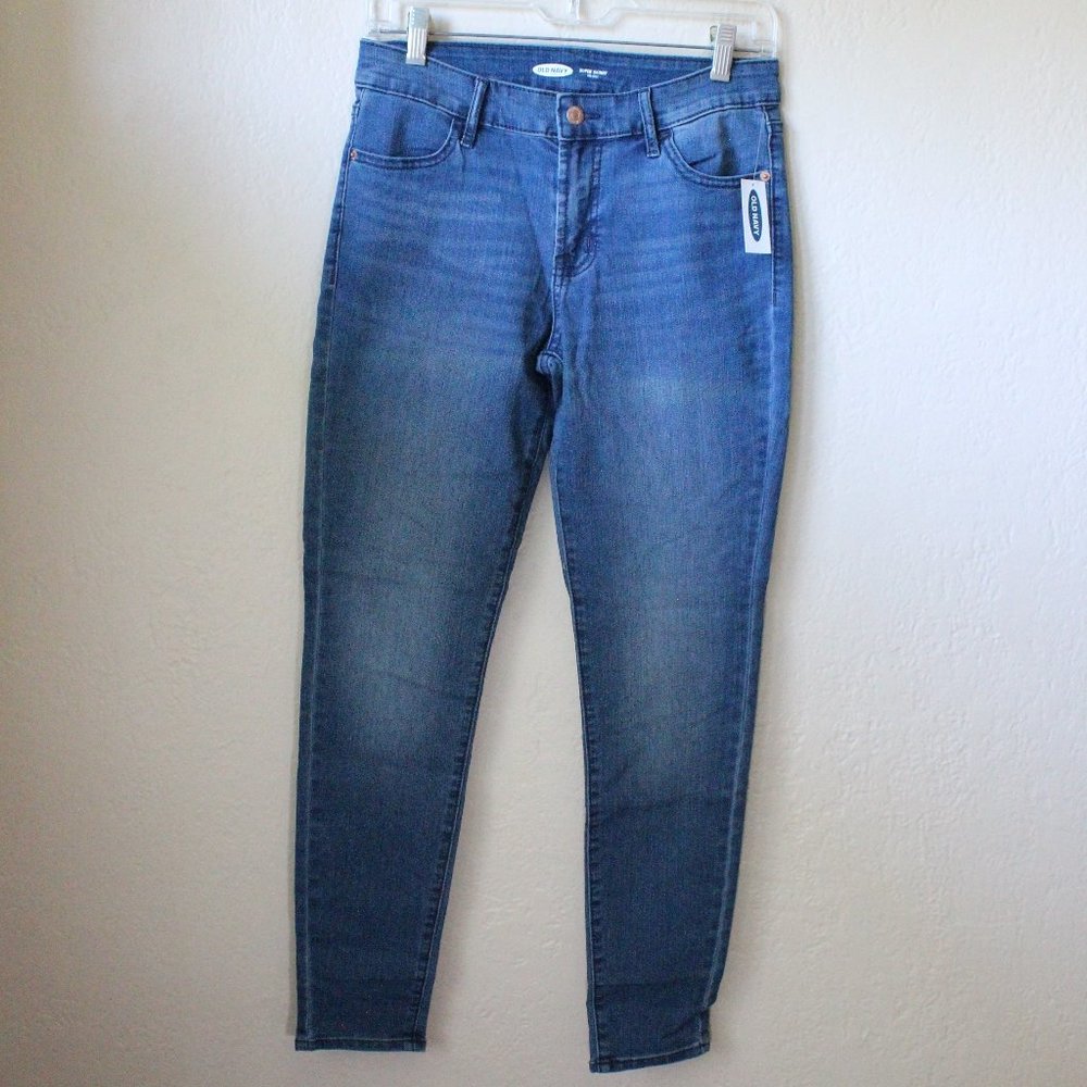 *SALE! 2/$22 or 3/$30* NWT Old Navy Super Skinny Jeans Dark-Med Wash Mid-Rise